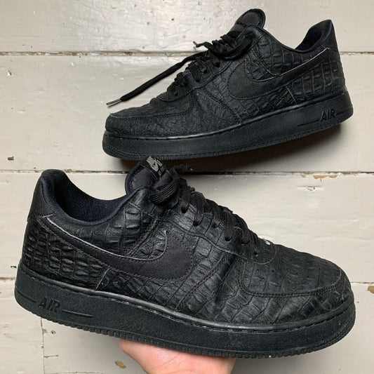 Nike Air Force 1 Black Snakeskin (UK 10)