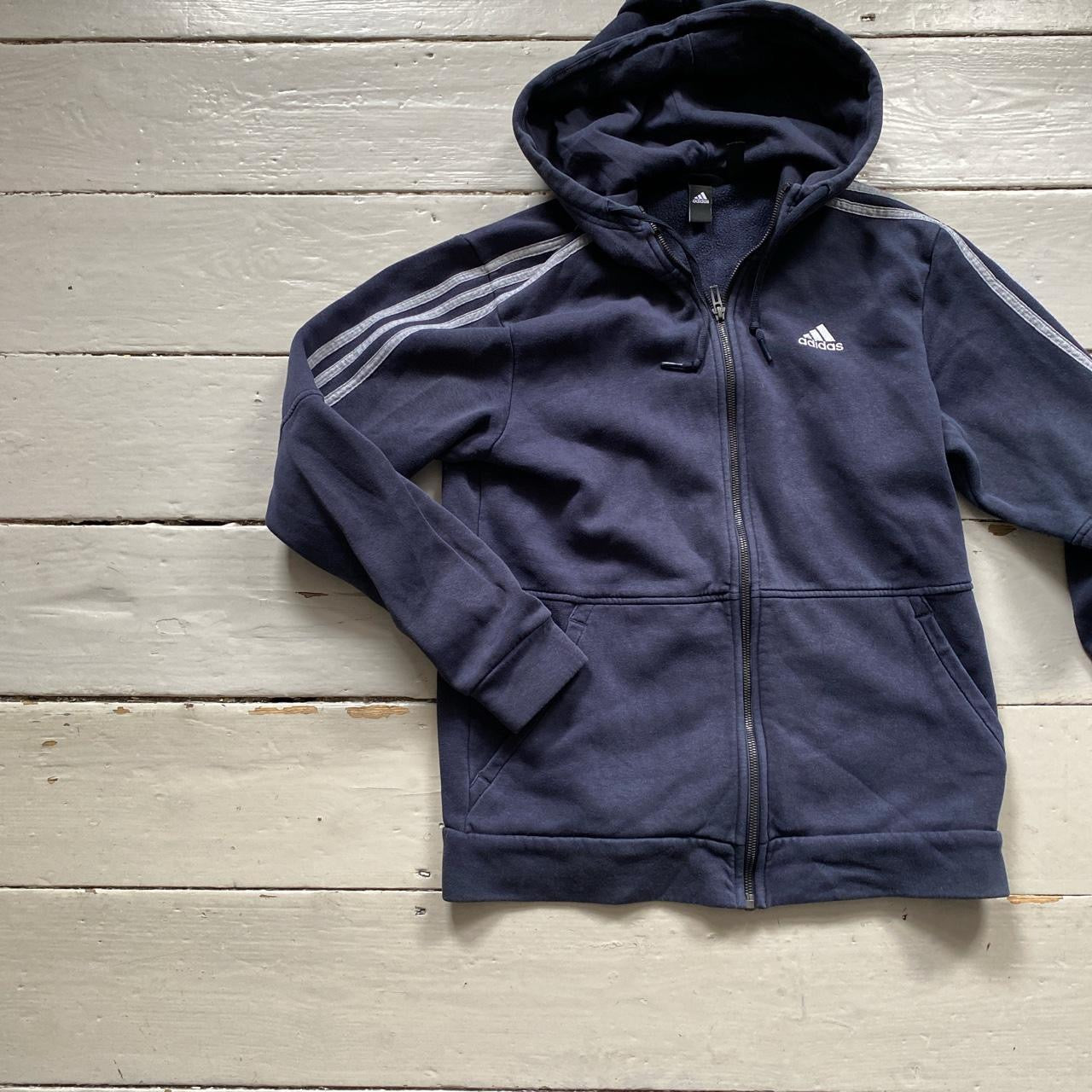 Adidas Navy Hoodie (Small)