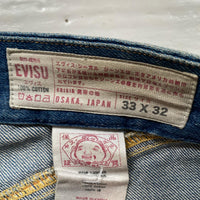 Evisu Vintage Swoosh Distressed Jeans (33W)