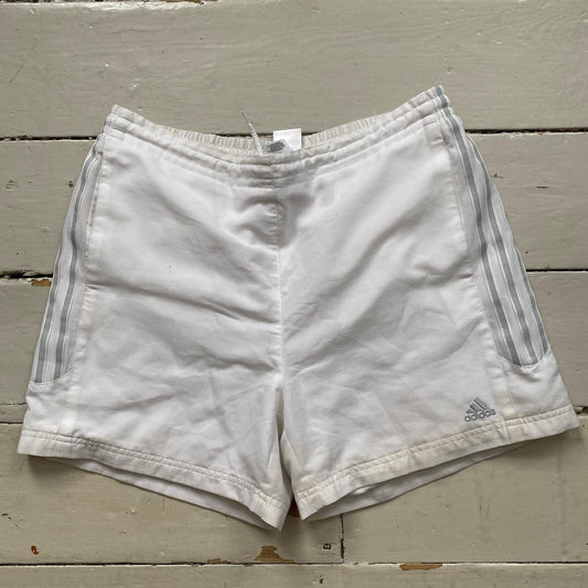 Adidas White Shell Shorts (UK 14)