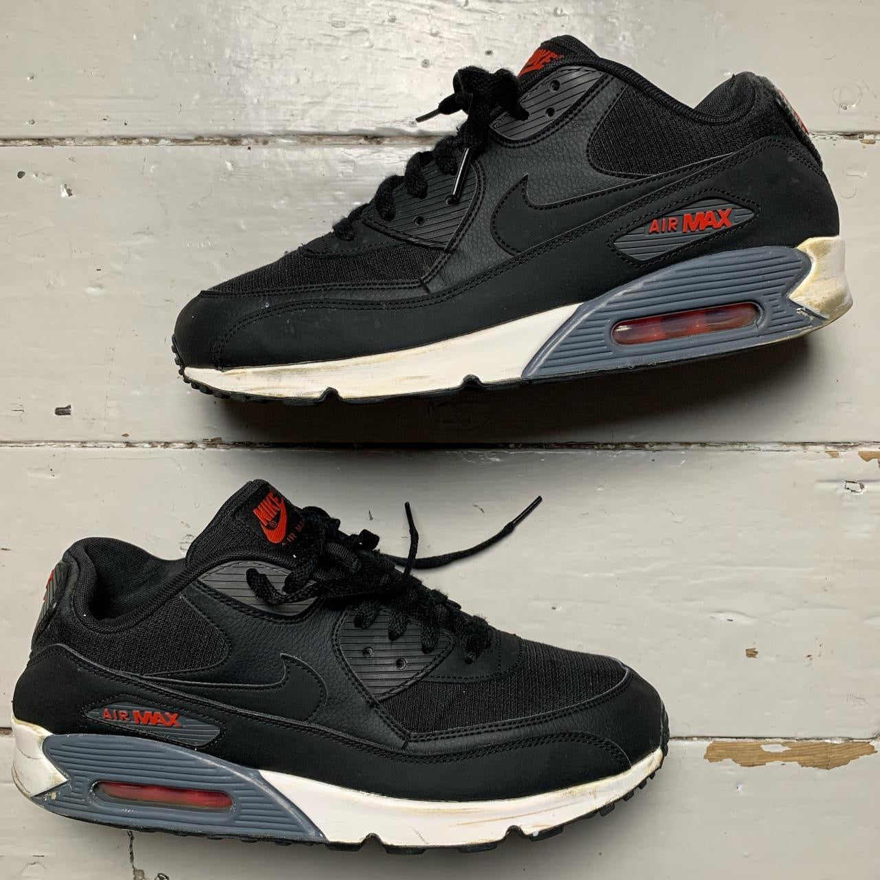 Nike Air Max 90 Black Red White (UK 11)