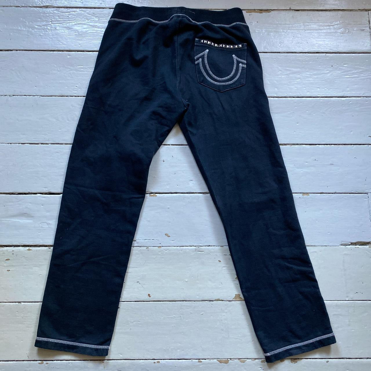 True Religion Studded Stitch Joggers (Medium)