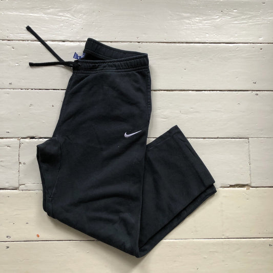 Nike Swoosh Black Joggers (Large)