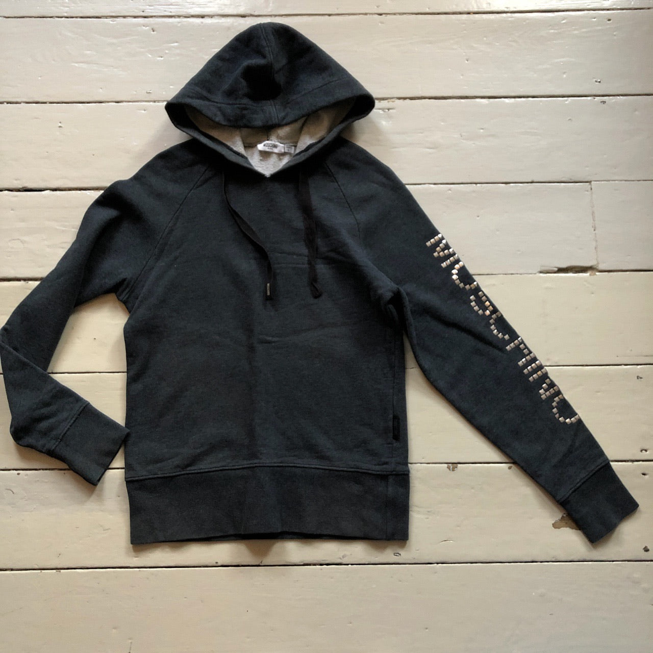 Moschino Spellout Grey Hoodie (Large)