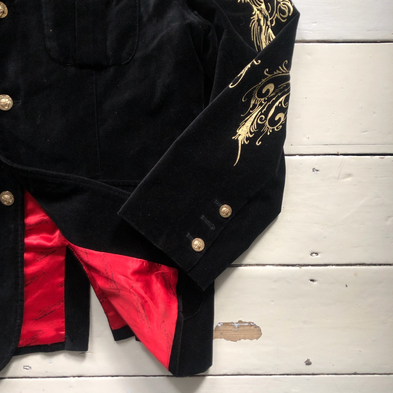 Ed Hardy Vintage Velour Blazer (XXL)