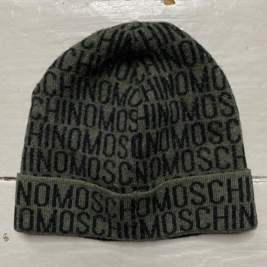 Moschino Repeat Monogram Beanie Hat