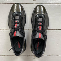 Prada Vintage Americas Cup Green Patent Shoes (UK 5)