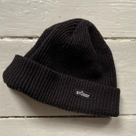 Stussy Black Beanie Hat