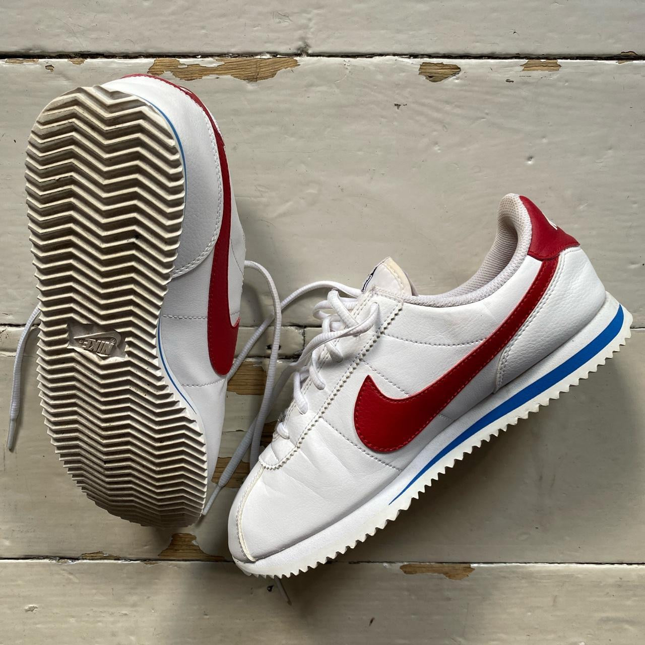 Nike Cortez Classic White Red Blue (UK 6)