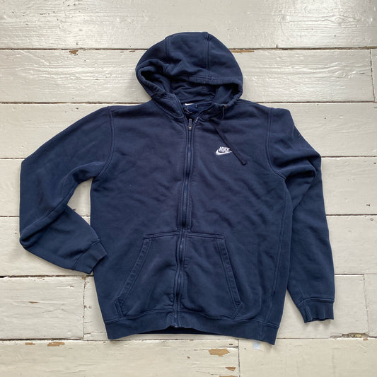 Nike Swoosh Navy Hoodie (Medium)