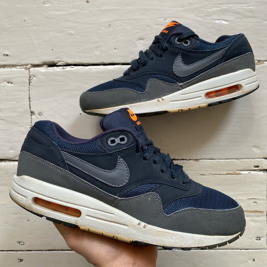 Nike Air Max 1 Navy and Orange (UK 6)