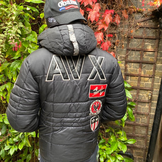 Avirex Reversible Puffer Bomber Jacket (Small)