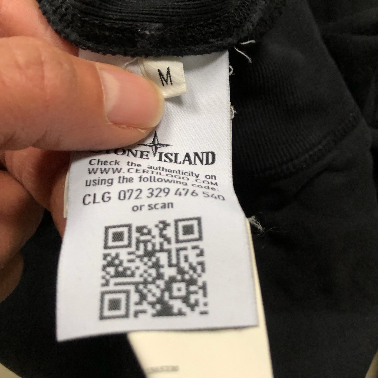 Stone Island Black Zip Hoodie (Medium)