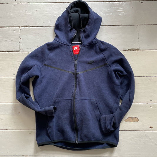 Nike Tech Fleece Navy Hoodie (Medium)