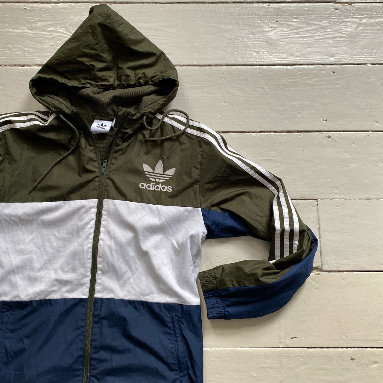 Adidas Hooded Windbreaker Jacket (Medium)