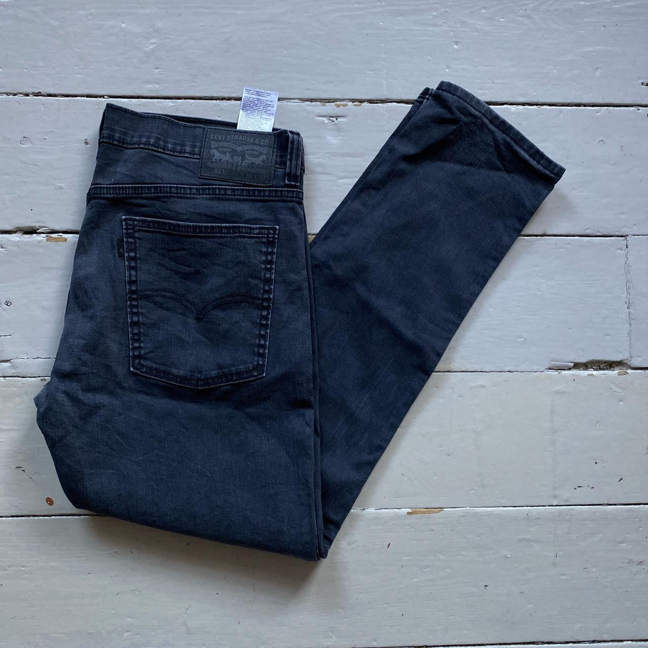 Levis Grey 511 Slim Jeans (36/32)