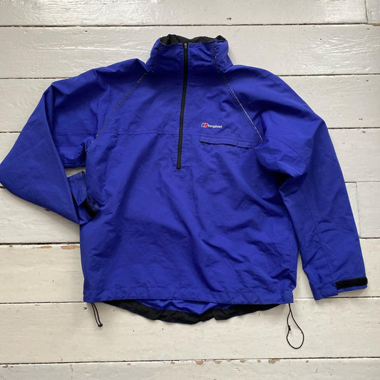 Berghaus Blue Quarter Zip Windbreaker (Large)