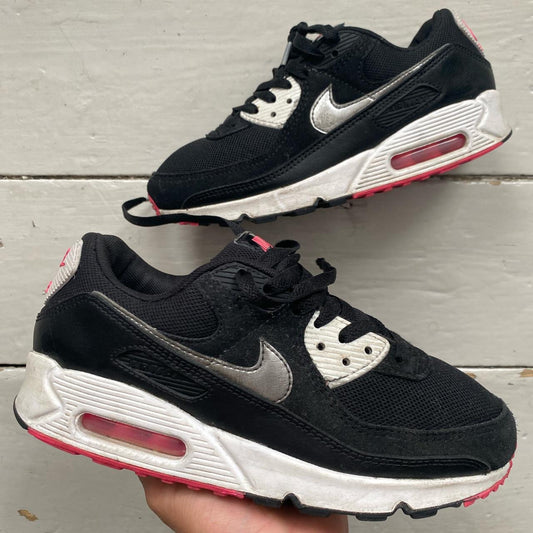 Nike Air Max 90 Black Pink Silver (UK 5)