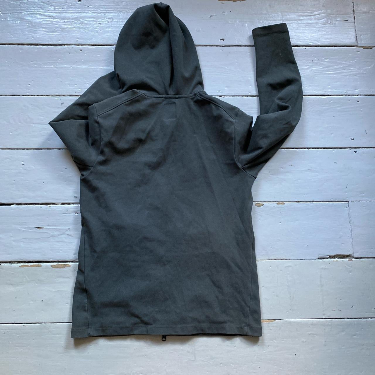 Nike Tech Fleece Khaki Grey Hoodie (Medium)