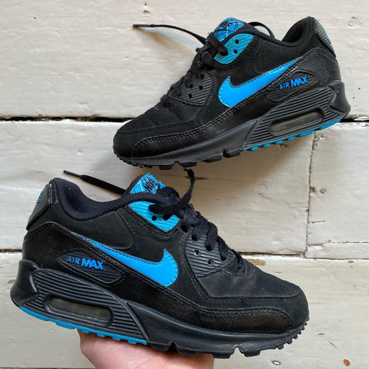 Nike Air Max 90 Black and Blue (UK 3)