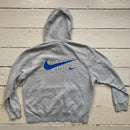 Nike Swoosh Grey Hoodie (Medium)