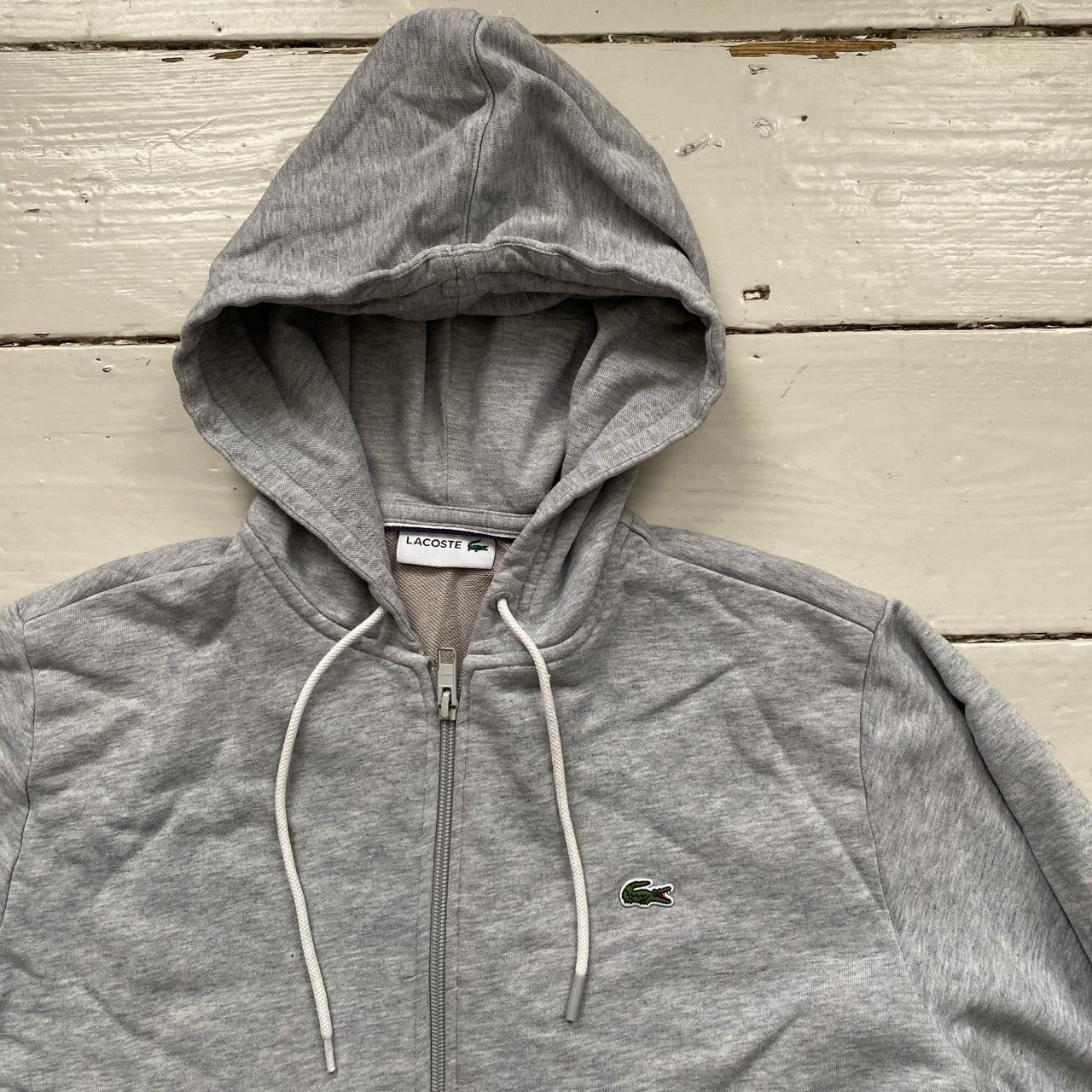 Lacoste Grey Hoodie (Large)