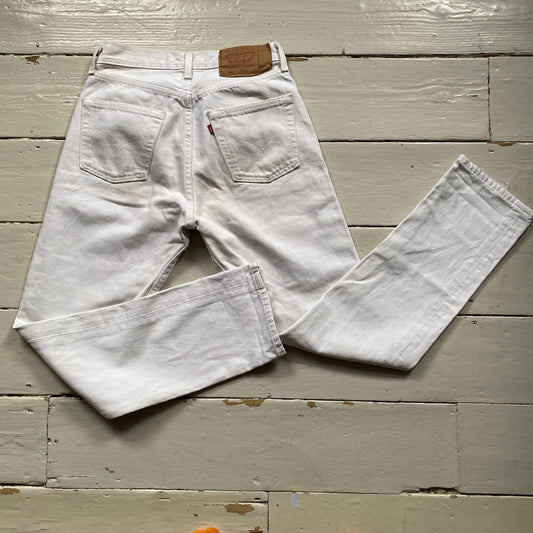 Levis 501 White Jeans (29/30)