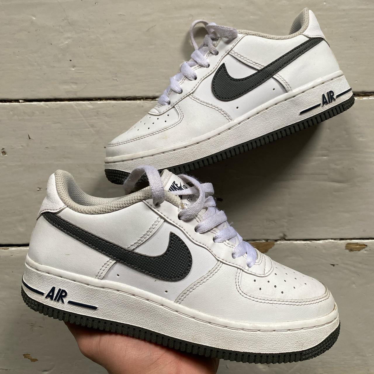 Nike Air Force 1 White and Grey (UK 3)