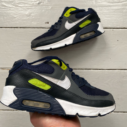 Nike Air Max 90 Navy Green (UK 5)