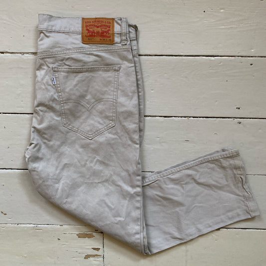 Levis 511 White Grey Jeans (36/29)