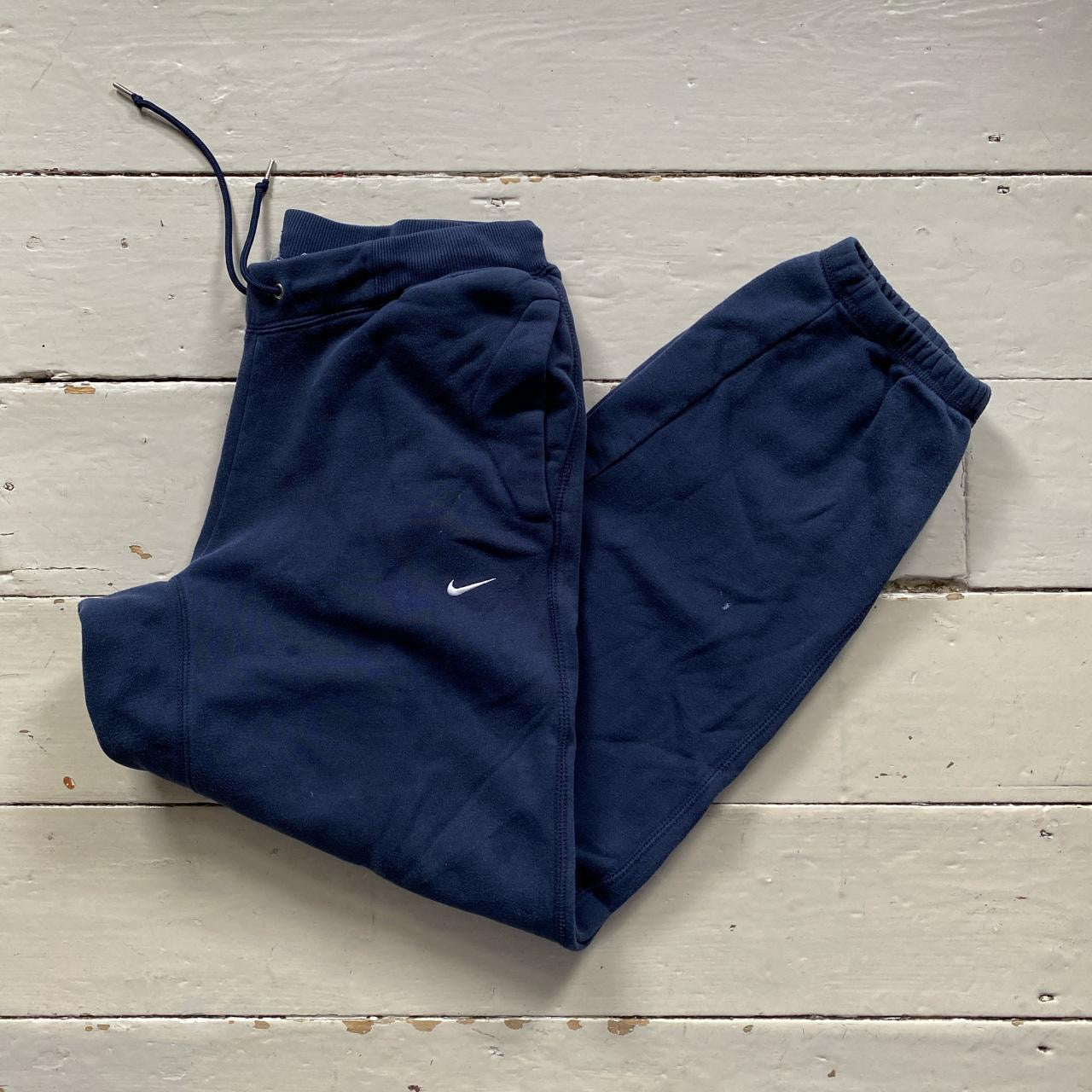 Nike Swoosh Navy Joggers (Large)