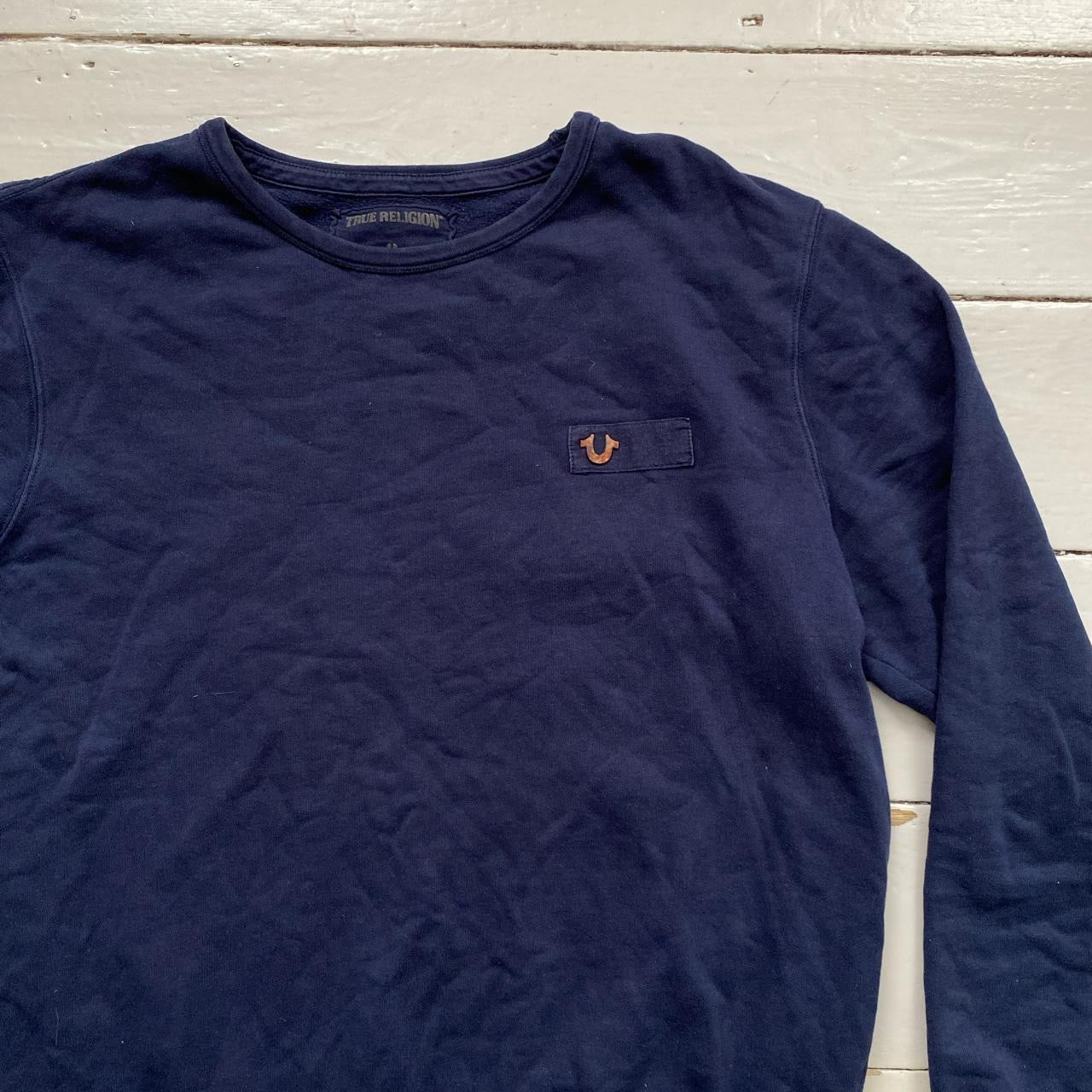 True Religion Navy Jumper (XXL)