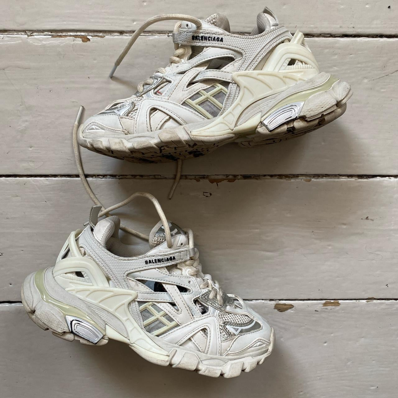 Balenciaga Track White Trainers (UK 3)