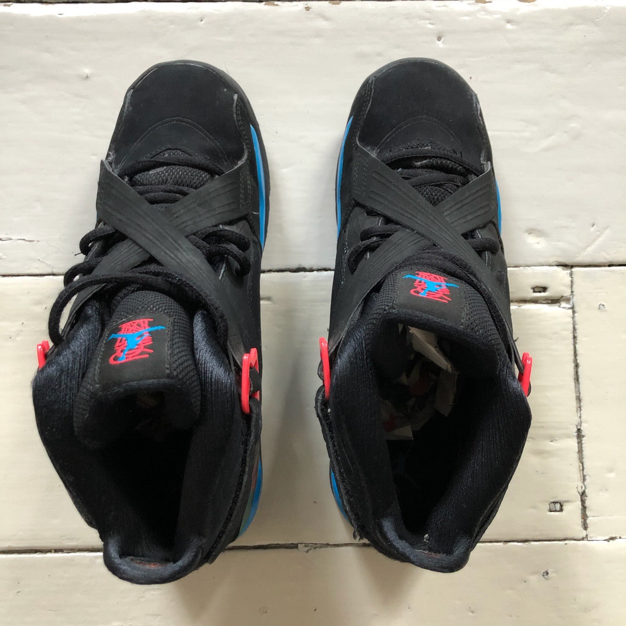 Jordan 8 Black Blue and Red (UK 5.5)