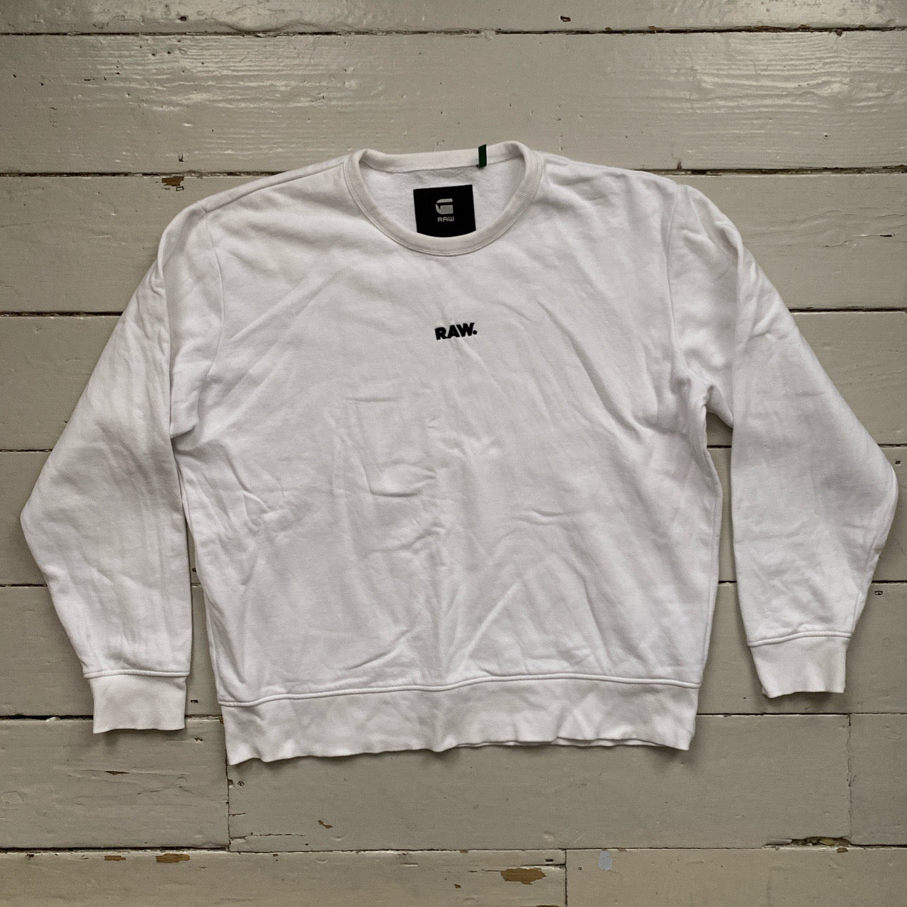 G Star Raw White Jumper (XL)