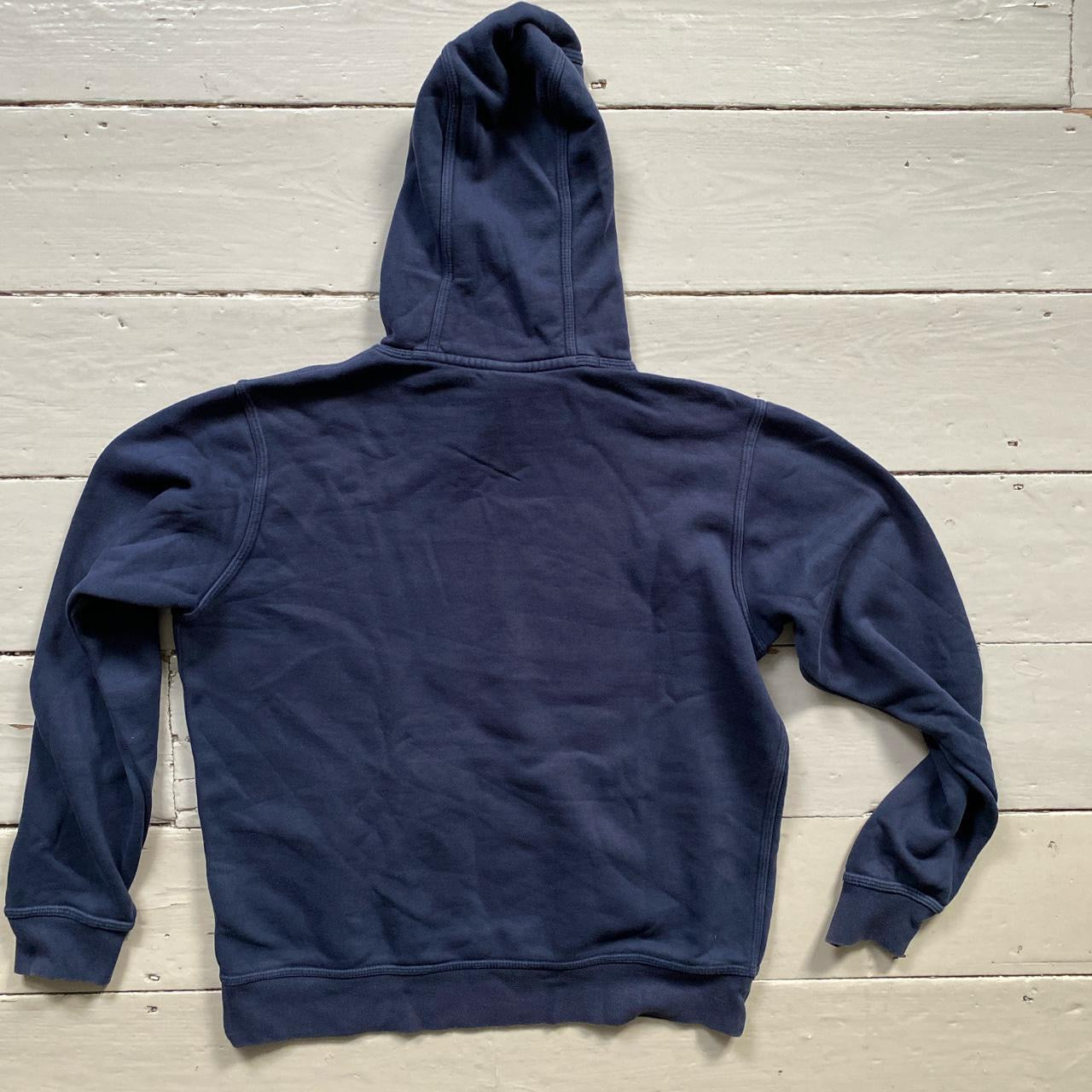 Nike Club Spellout Navy Hoodie (Medium)