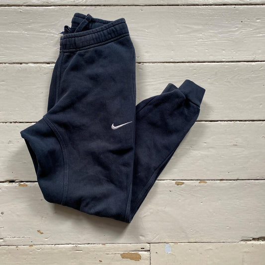 Nike Navy and White Joggers (XS)