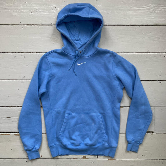 Nike Centre Swoosh Light Blue Hoodie (Medium)