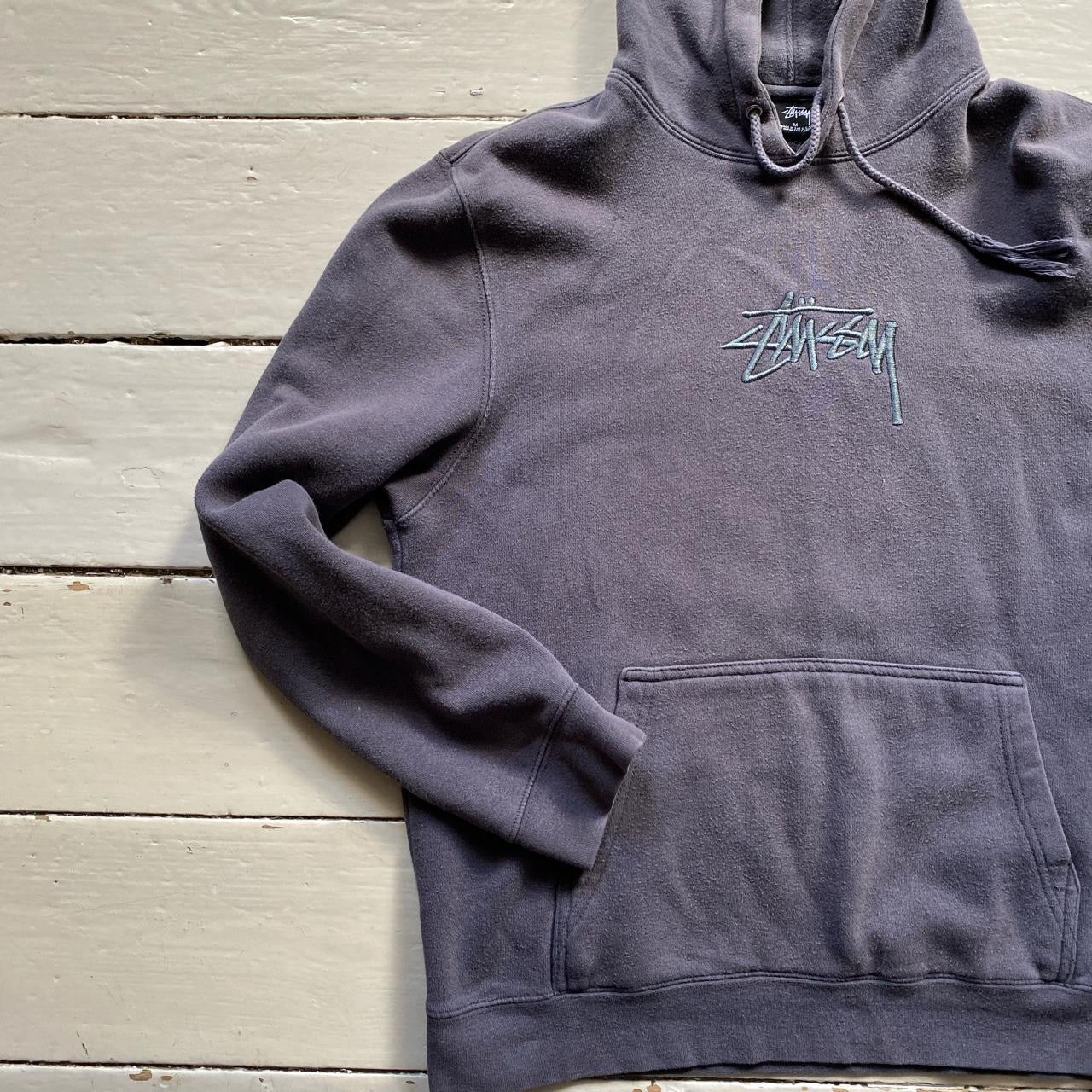 Stussy Charcoal Grey Hoodie (Medium)