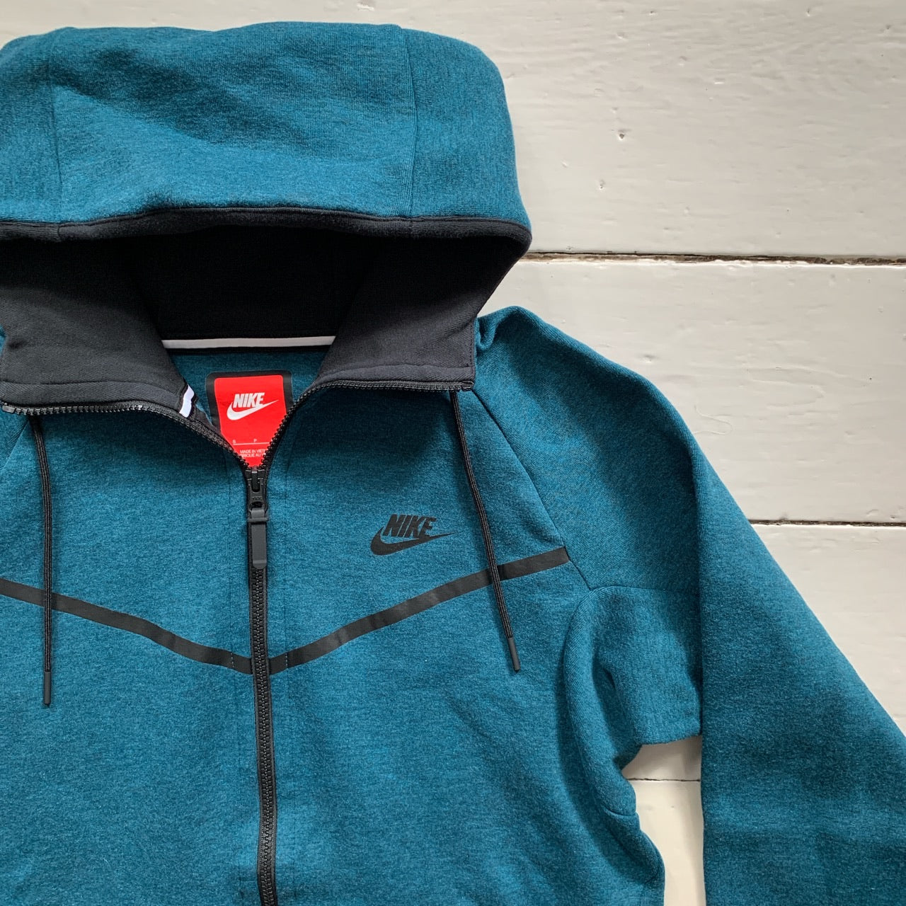 Nike Tech Fleece Teal Hoodie (Small)