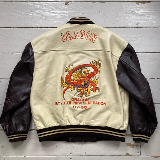 Dragon Top Gear Leather Vintage Jacket (XL)