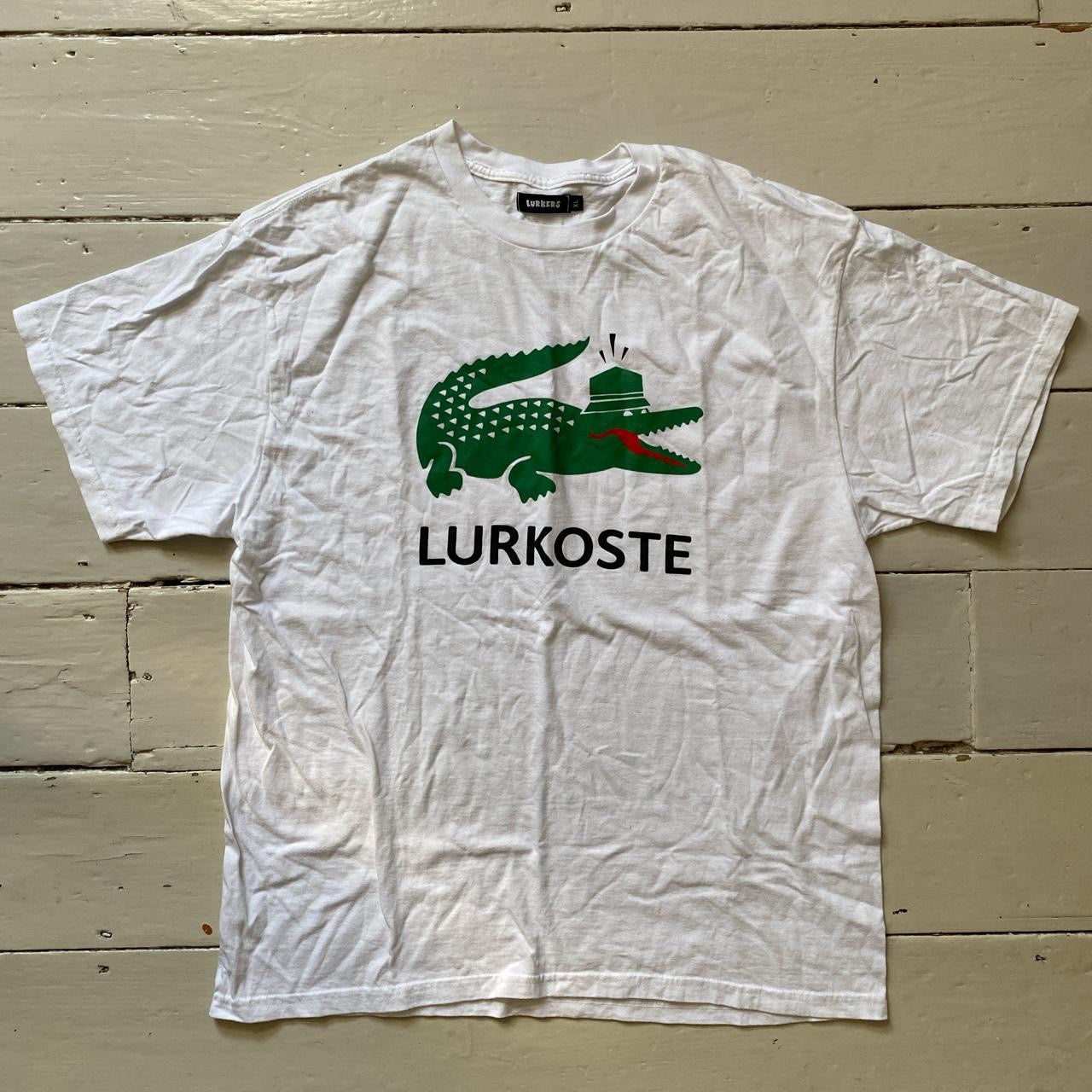 The Lurkers Lurkoste Lacoste Croc T Shirt (XL)