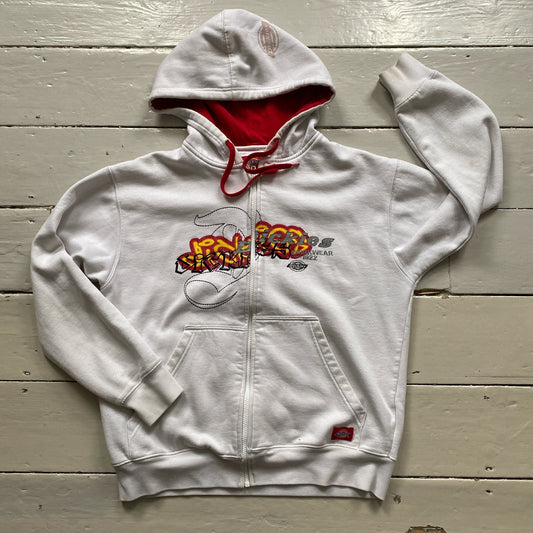 Dickies Graffiti White Hoodie (Large)