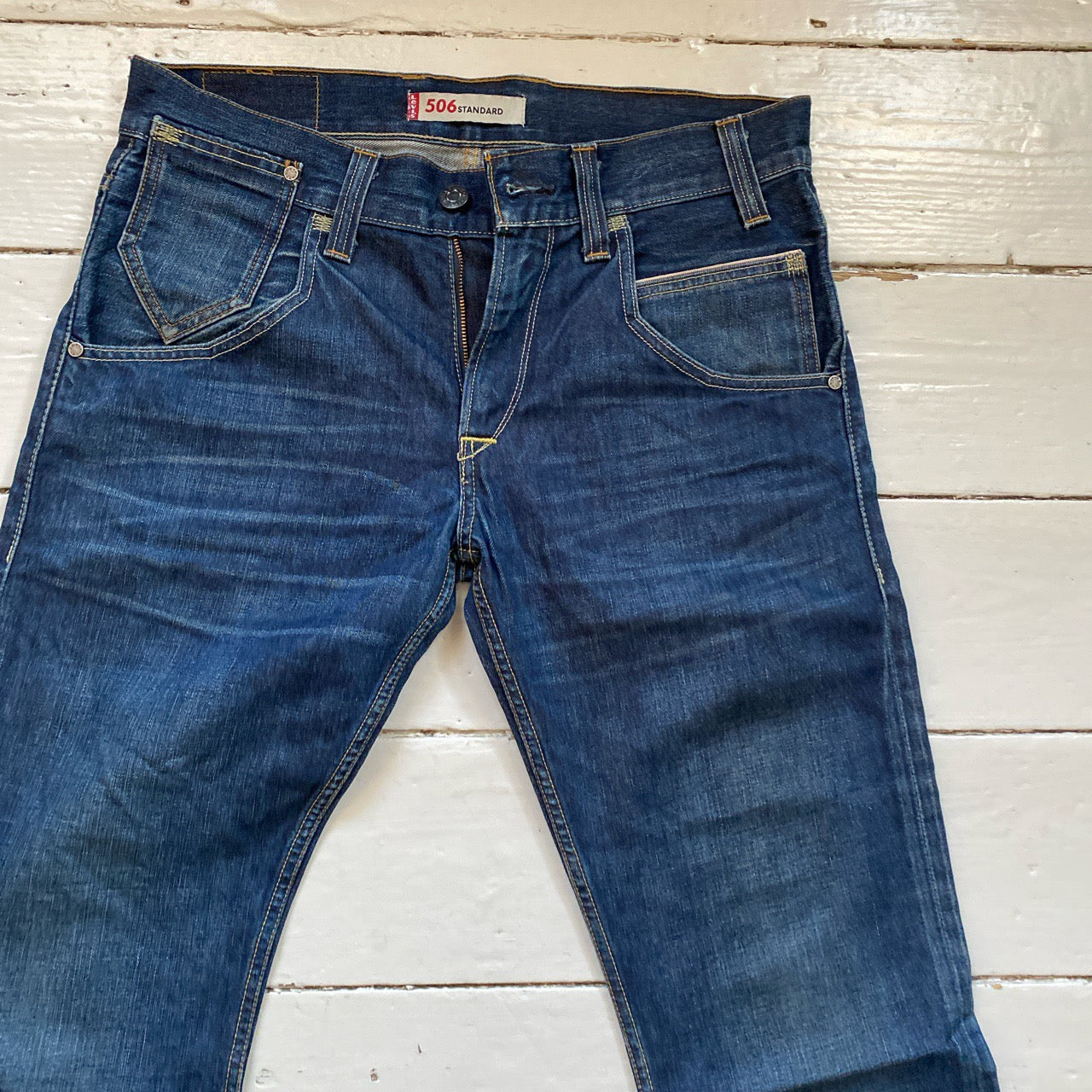 Levis 506 Dark Navy Jeans (33/33)