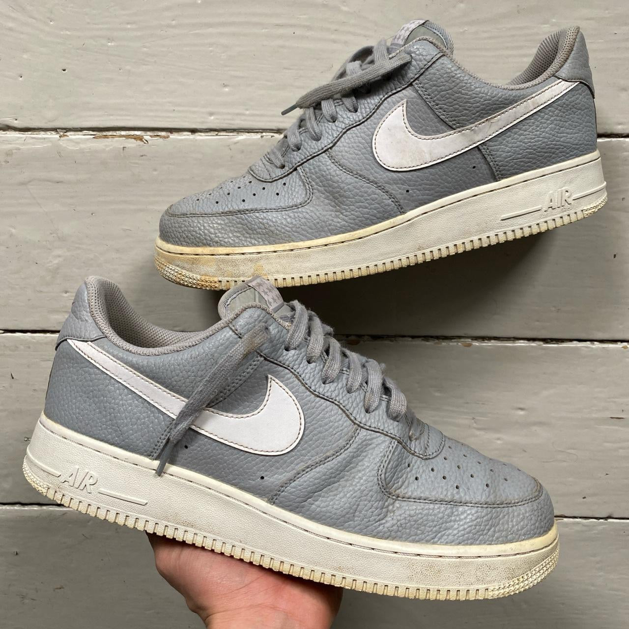 Nike Air Force 1 Grey and White (UK 10.5)