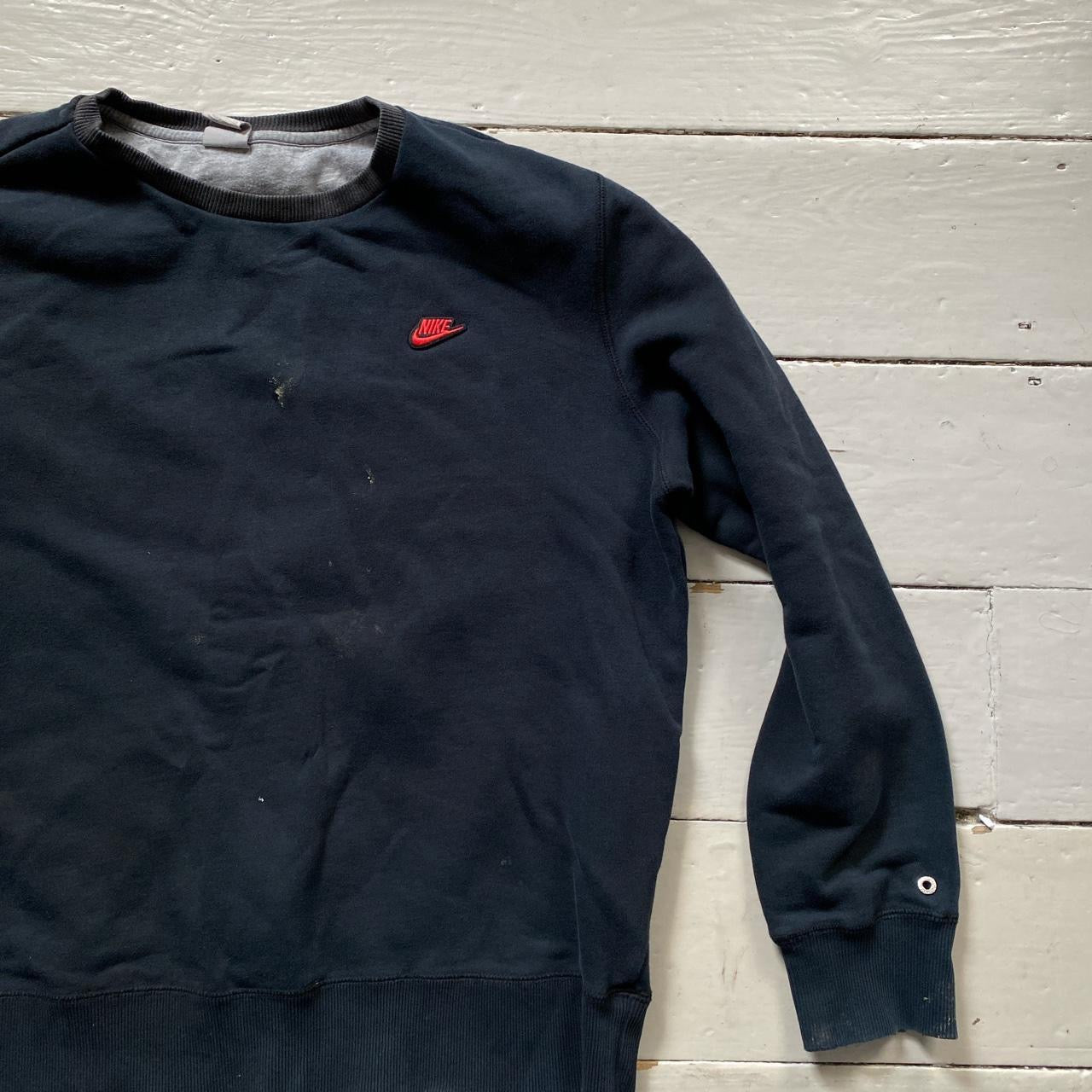 Nike Swoosh Black Jumper (XL)