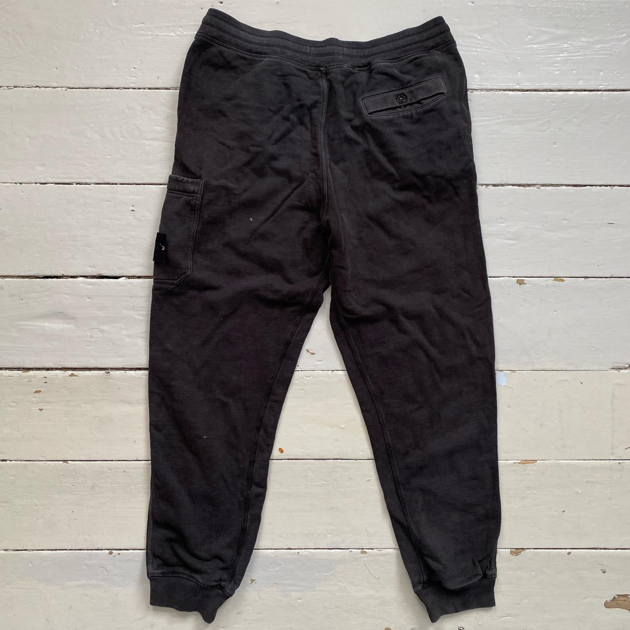 Stone Island Charcoal Cargo Joggers (Large)