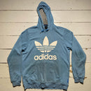 Adidas Light Blue Hoodie (Large)