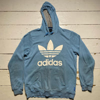 Adidas Light Blue Hoodie (Large)