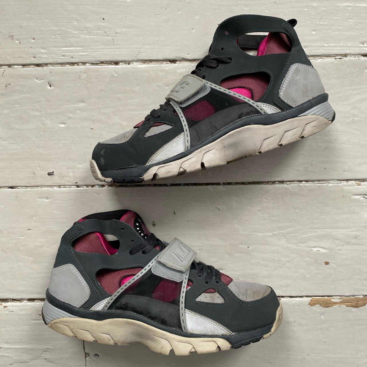 Nike Huarache High Grey Pink (UK 9)